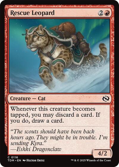 Rescue Leopard (Tarkir: Dragonstorm) Near Mint