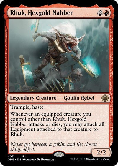 Rhuk, Hexgold Nabber (Phyrexia: All Will Be One) Near Mint - Nick Nack's Full Frontal Attack