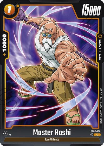 Master Roshi FB02-108 (Blazing Aura) Near Mint