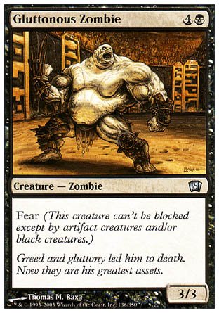 Gluttonous Zombie (8th Edition) Near Mint - Nick Nack's Full Frontal Attack