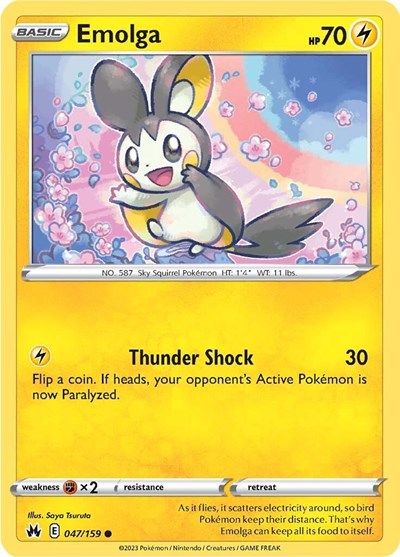 Emolga (Crown Zenith) Near Mint