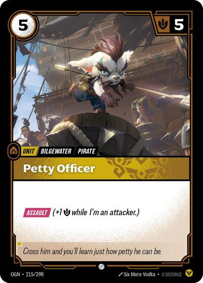Petty Officer (Origins) Near Mint - Nick Nack's Full Frontal Attack