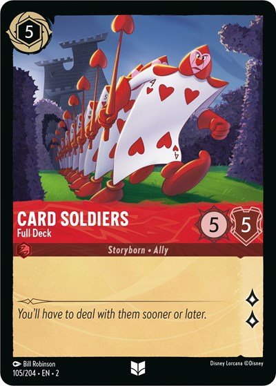 Card Soldiers - Full Deck (Rise of the Floodborn) Near Mint - Nick Nack's Full Frontal Attack