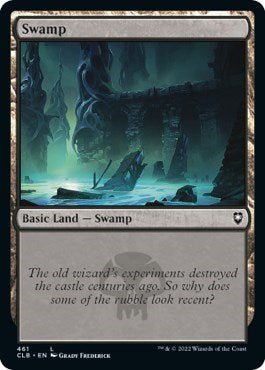 Swamp (461) (Commander Legends: Battle for Baldur's Gate) Near Mint Foil - Nick Nack's Full Frontal Attack