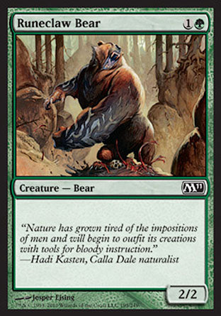 Runeclaw Bear (Magic 2011 Core Set) Near Mint