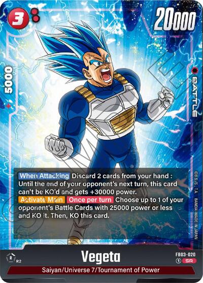 Vegeta (Raging Roar) Near Mint Holofoil