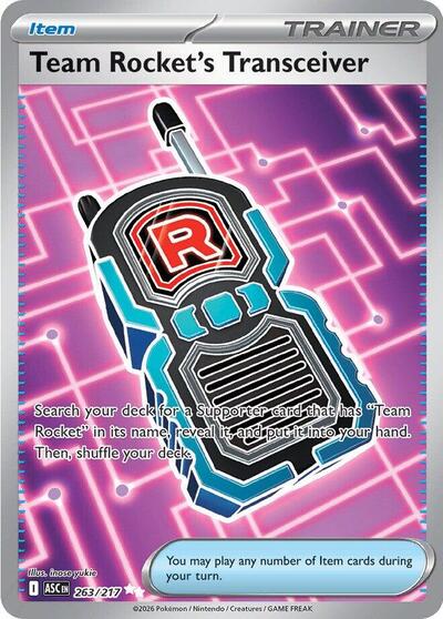 Team Rocket's Transceiver - 263 (ME: Ascended Heroes) Near Mint Holofoil