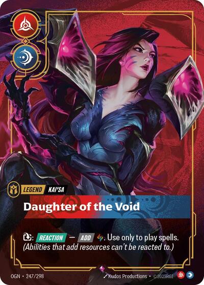 Kai'Sa Daughter of the Void (Origins) Near Mint Foil - Nick Nack's Full Frontal Attack