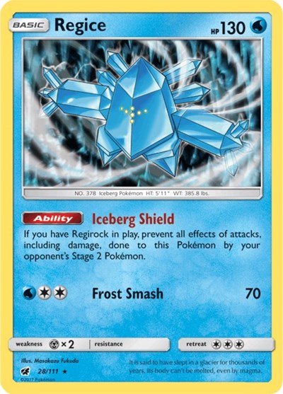 Regice (SM - Crimson Invasion) Near Mint Holofoil
