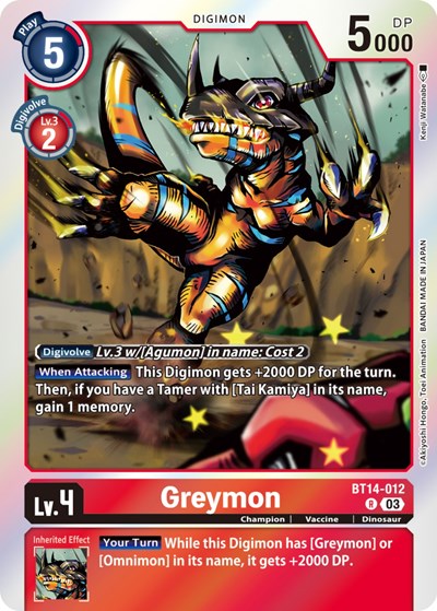 Greymon (Blast Ace) Near Mint
