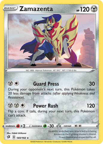 Zamazenta (140/192) [Espada y escudo: Choque rebelde] 