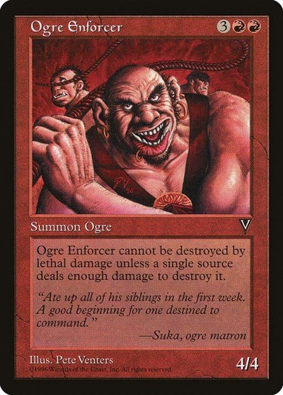 Ogre Enforcer (Visions) Light Play - Nick Nack's Full Frontal Attack