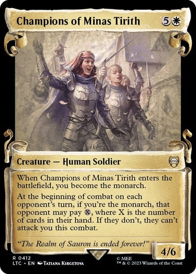 Champions of Minas Tirith (Showcase Scrolls) (Commander: The Lord of the Rings: Tales of Middle-earth) Near Mint
