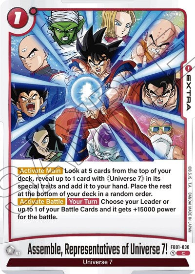 Assemble, Representatives of Universe 7! (Awakened Pulse) Near Mint