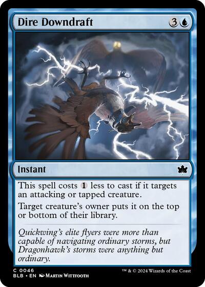 Dire Downdraft (Bloomburrow) Near Mint