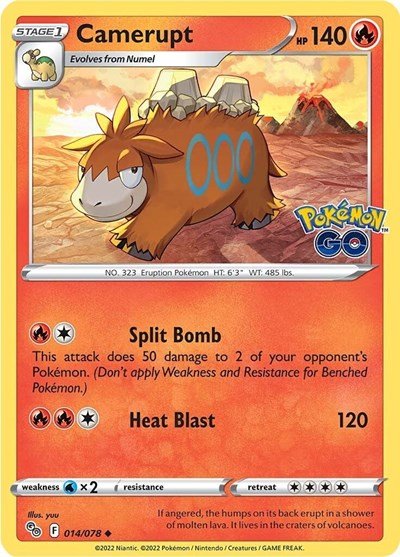 Camerupt (Pokemon GO) Near Mint - Nick Nack's Full Frontal Attack