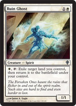 Ruin Ghost (Worldwake) Light Play Foil - Nick Nack's Full Frontal Attack