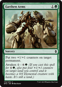 Earthen Arms (Battle for Zendikar) Near Mint - Nick Nack's Full Frontal Attack