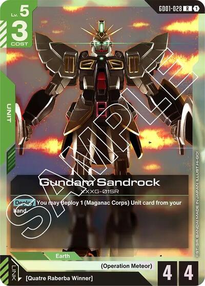 Gundam Sandrock (Newtype Rising) Near Mint Holofoil