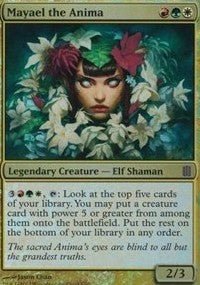 Mayael the Anima (Commander's Arsenal) (Oversize Cards) Near Mint Foil - Nick Nack's Full Frontal Attack