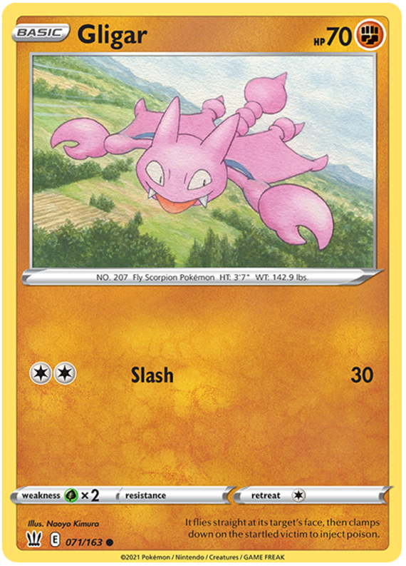 Gligar (071/163) [Épée &amp; Bouclier : Styles de combat] 