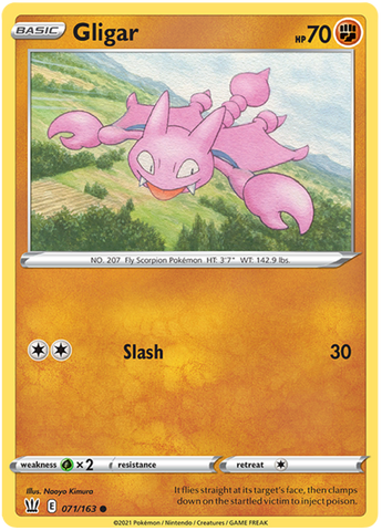 Gligar (071/163) [Espada y escudo: estilos de batalla] 