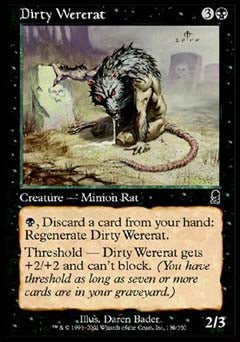 Dirty Wererat (Odyssey) Light Play Foil - Nick Nack's Full Frontal Attack