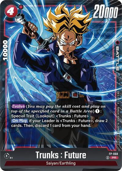 Trunks : Future FP-068 (Fusion World Promotion Cards and Packs) Near Mint