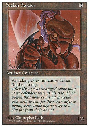 Yotian Soldier (4th Edition) Light Play - Nick Nack's Full Frontal Attack