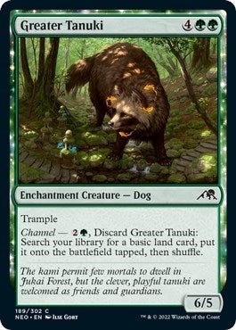 Greater Tanuki (Kamigawa: Neon Dynasty) Near Mint - Nick Nack's Full Frontal Attack