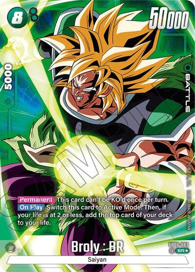Broly : BR FB06-063 (Alternate Art) (Rivals Clash) Near Mint Holofoil