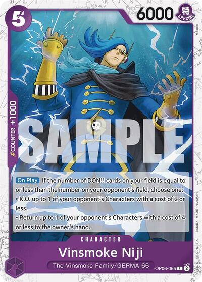 Vinsmoke Niji (OP06 - 065) (Jolly Roger Foil) (Premium Booster) Near Mint Foil - Nick Nack's Full Frontal Attack