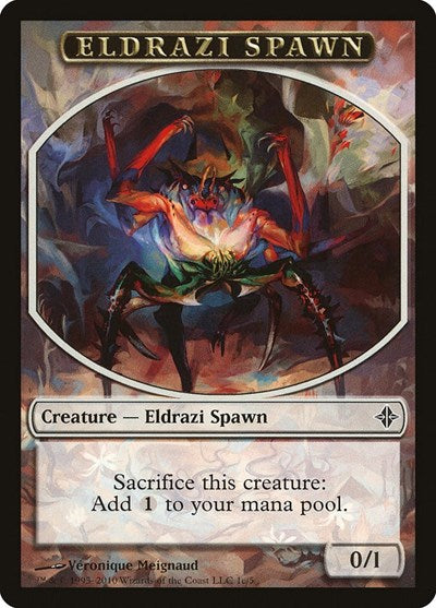 Eldrazi Spawn Token (1c) (Rise of the Eldrazi) Light Play