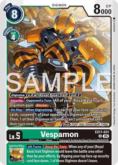 Vespamon (Dawn of Liberator) Near Mint - Nick Nack's Full Frontal Attack
