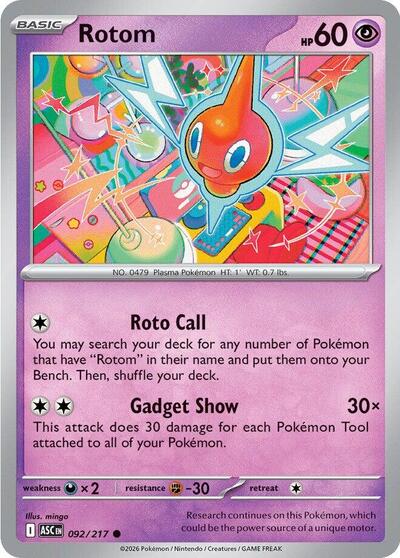 Rotom (ME: Ascended Heroes) Near Mint - Nick Nack's Full Frontal Attack