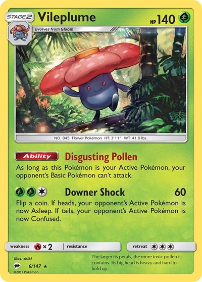 Vileplume (SM - Burning Shadows) Near Mint Holofoil