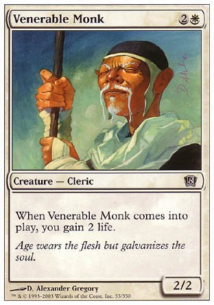 Venerable Monk (8th Edition) Near Mint - Nick Nack's Full Frontal Attack