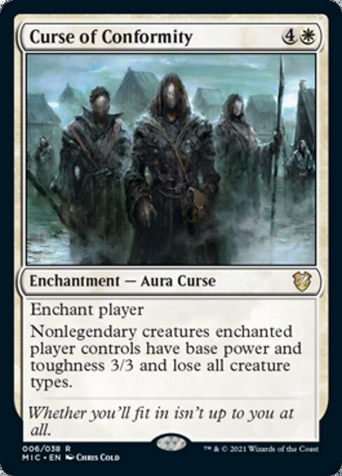 Curse of Conformity (Commander 2021 Midnight Hunt) Near Mint