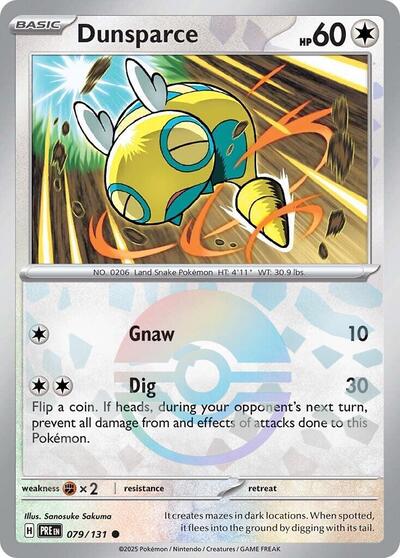 Dunsparce (Poke Ball Pattern) (SV: Prismatic Evolutions) Near Mint Holofoil