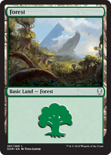Forest (267) (Dominaria) Near Mint - Nick Nack's Full Frontal Attack