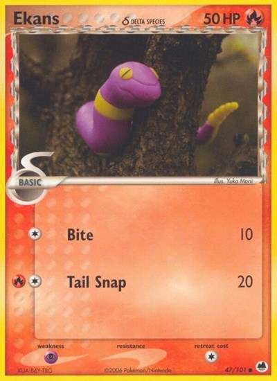 Ekans (Delta Species) (Dragon Frontiers) Light Play