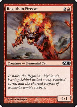 Regathan Firecat (Magic 2014 Core Set) Near Mint - Nick Nack's Full Frontal Attack