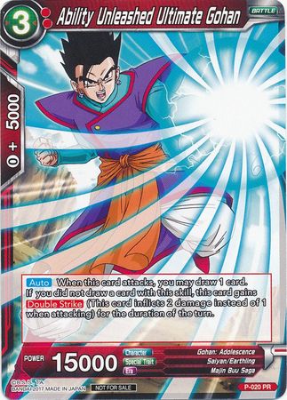 Ability Unleashed Ultimate Gohan (P-020) [Cartes de promotion] 