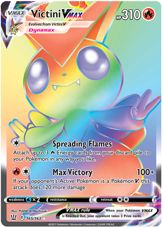 Victini VMAX (165/163) [Épée &amp; Bouclier : Styles de combat] 