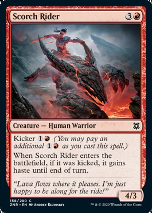 Scorch Rider (Zendikar Rising) Near Mint - Nick Nack's Full Frontal Attack