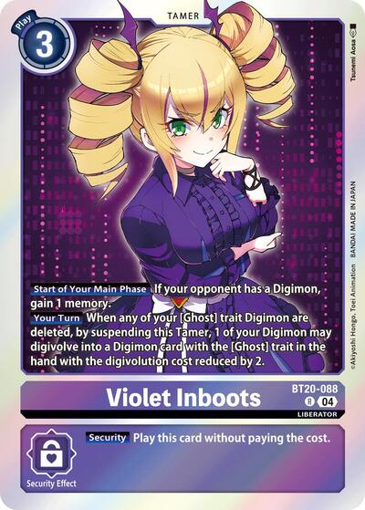 Violet Inboots BT20-088 (Release Special Booster 2.5) Light Play Foil