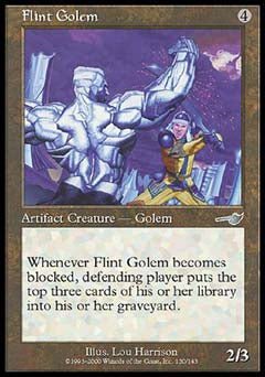 Flint Golem (Nemesis) Near Mint - Nick Nack's Full Frontal Attack
