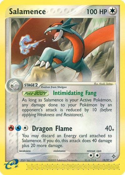 Salamence - 019 (Dragon) Light Play