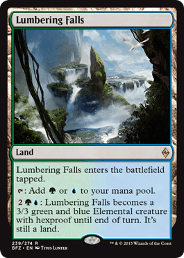 Lumbering Falls (Battle for Zendikar) Near Mint - Nick Nack's Full Frontal Attack