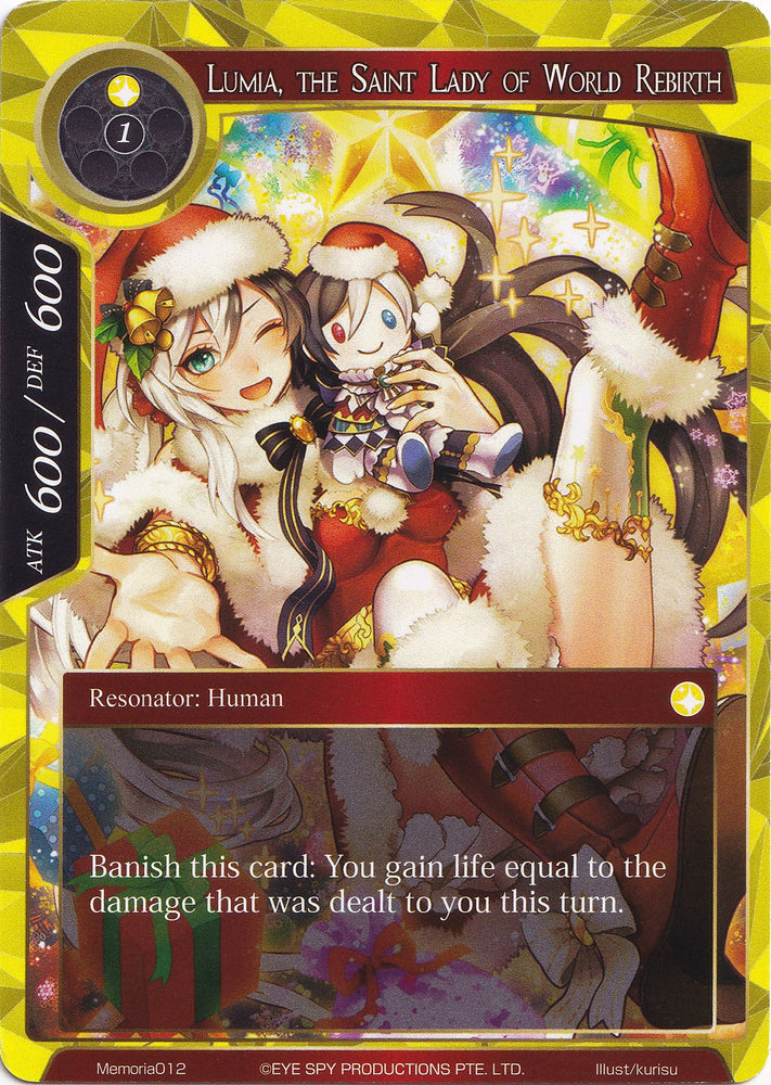 Lumia, the Saint Lady of World Rebirth (Memoria012) [Alice Origin Memoria Cards]